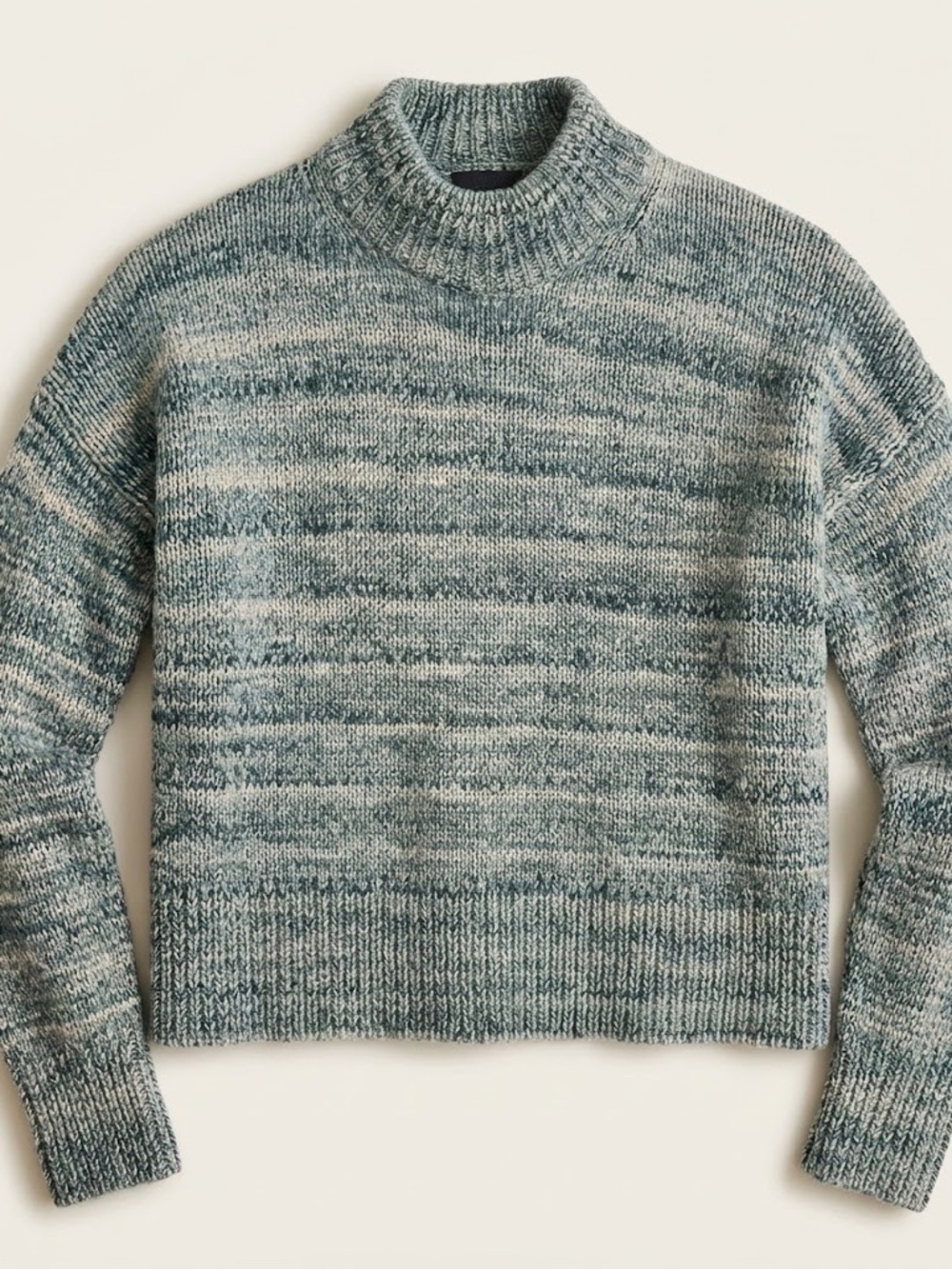 J.Crew Mock Neck Space Dye Sweater Size S
